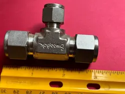 NOS SWAGELOK 316 SS TEE FITTING 1/2
