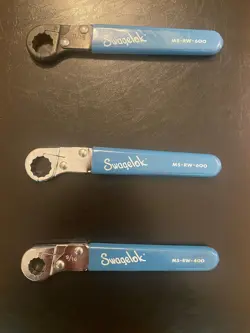 SWAGELOK TUBE RATCHET WRENCHES (3PCS)1/4