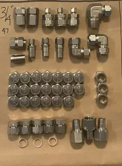 NEW! SWAGELOK STAINLESS STEEL LOT 3/4