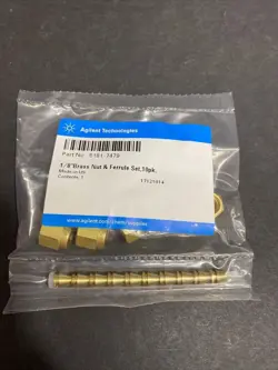 AGILENT 5181-7479 BRASS NUT AND FERRULE SET 1/8 IN. SWAGELOK PACK OF 10