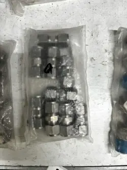 LOT OF (9) SWAGELOK STAINLESS STEEL UNION FITTING  1/2
