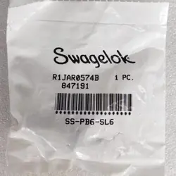 1PC SWAGELOK SS-PB6-SL6 CARD PIPE JOINT