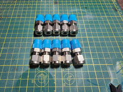 LOT OF 10 SWAGELOK STAINLESS STEEL FITTING, 1/4