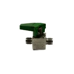 USED SWAGELOK 1/4 STAINLESS STEEL QUARTER INSTRUMENT PLUG VALVE SS-4P4T