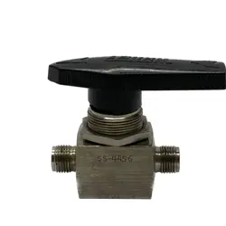 USED SWAGELOK WHITEY 3/8 STAINLESS STEEL 40 SERIES 1-PIECE BALL VALVE SS-44S6