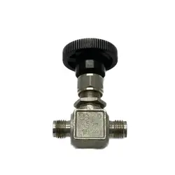 USED SWAGELOK 1/4 STAINLESS STEEL INTEGRAL BONNET NEEDLE VALVE SS-1RS4