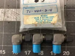 SWAGELOK  (LOT OF 3) TI-400-2-4 NEW  (LK05O)