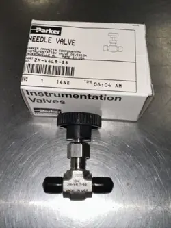 PARKER NEW STAINLESS STEEL NEEDLE VALVE 1/8 MNPT 2M-V4LR-SS SWAGELOK VALVES