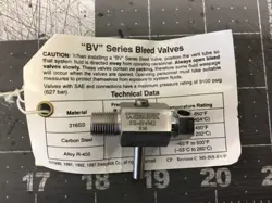 WHITEY (SWAGELOK) SS-BVM2 VALVE NEW(LK06E)