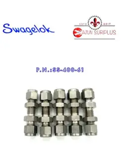 QTY:5 ~NEW~ SWAGELOK P.N.: SS-400-61, 1/4 SS-316 TUBED BULKHEAD UNIONS!