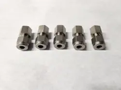 5- SWAGELOK STAINLESS STEEL CONNECTOR, 1/4