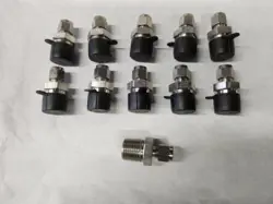 (11) PARKER SS COMPRESSION MALE CONNECTORS  SWAGELOK # SS-400-4-1.