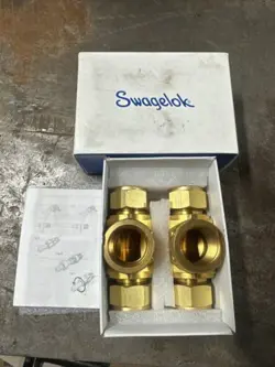 2-SWAGELOK B-1210-3TTF BRASS SWAGELOK TUBE FITTING FNSP