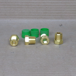 NEW LOT OF 4 SWAGELOK BRASS REDUCER BUSHING 3/8