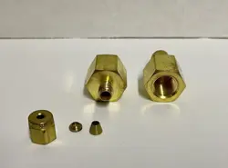 SWAGELOK PIPE FITTINGS STRAIGHT ADAPTERS BRASS  1/4