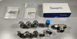 LOT OF MIXED SWAGELOCK FITTINGS AND FILTERS