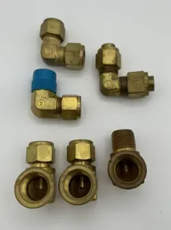 SWAGELOK TUBE FITTING BRASS UNION ELBOW 1/2