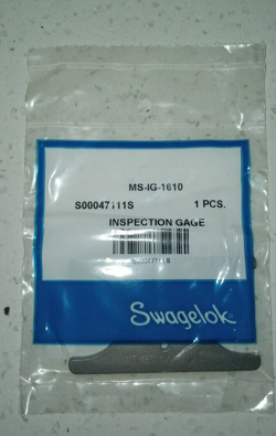 SWAGELOK MS-IG-1610 GAP INSPECTION GAUGE FNSP - NEW IN SEALED FACTORY PACKAGING!