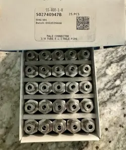 1- SWAGELOK STAINLESS STEEL CONNECTOR FITTING, 1/4