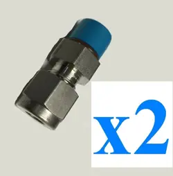 X2 NEW SWAGELOK SS-400-1-4ST FITTING SS 1/4 INCH TUBE OD X 7/16-20 MALE SAE / MS