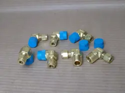 NEW LOT OF 7 SWAGELOK 4MSEL6N-B BRASS 90 DEGREE ELBOW 5/8