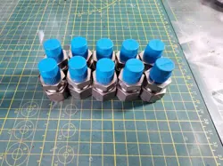 LOT OF 10: SWAGELOK STAINLESS STEEL FITTINGS, 1/2