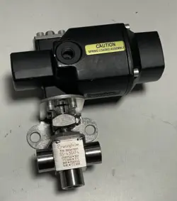 LOT OF 6 -SWAGELOK SS-43GXS4 SS 1-PIECE 40G SERIES 3-WAY BALL VALVE - NEVER USED