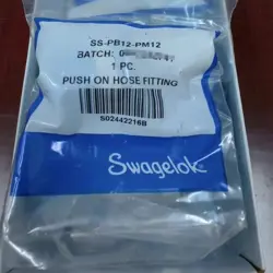 1PC SWAGELOK SS-PB12-PM12 CARD PIPE JOINT