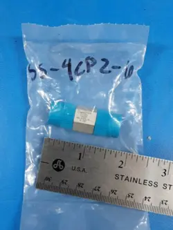 SWAGELOK SS-4CP2-10  STAINLESS STEEL 10-PSI POPPET CHECK VALVE, 1/4