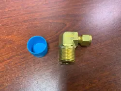 SWAGELOK TUBE FITTING, MALE ELBOW, 1/4 IN. TUBE OD X 3/8 IN NPT. SS-400-2-6.