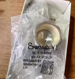 1PC SWAGELOK SS-12-VCR-CP CARD PIPE JOINT