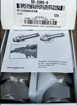 1PC SWAGELOK SS-20M0-6 CARD PIPE JOINT
