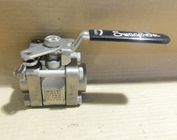NEW SWAGELOK SS-65TF12-JL 3 PIECE 60 SERIES BALL VALVE