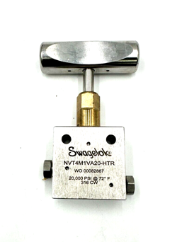 SWAGELOK NEEDLE VALVE- NVT4M1VA20-HTR