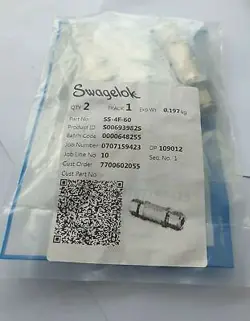 SWAGELOK SS-4F-60 STAINLESS STEEL IN-LINE PARTICULATE FILTER 2/PK  (R2S6.7B2)