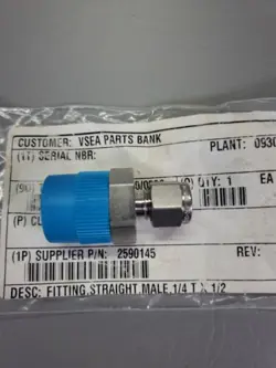 1 - SWAGELOK SS CONNECTOR, 1/4