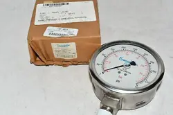 NEW SWAGELOK PGI-100C-PG5000-LAP PRESSURE GAUGE 3-1/2IN 0-5000PSI 1/2'' NPT
