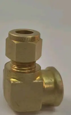 SWAGELOK BRASS ELBOW CONNECTOR, 3/8