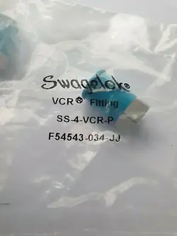 SWAGELOK SS-4-VCR-P STAINLESS STEEL VCR FITTING 2/PK  (IN34S3)