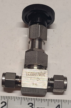 METERING VALVE 31 SERIES, SWAGELOK/WHITEY, 316SS, 5000PSI, SS-31RS4, NEW VALVES
