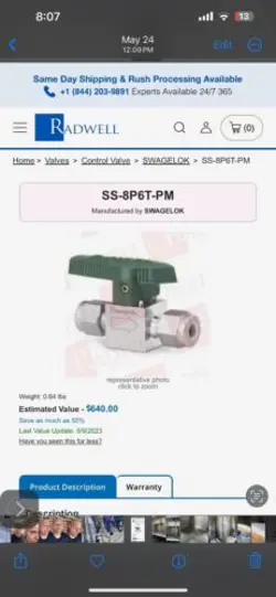 SS-8P6T-PM NO