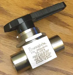 NEW SWAGELOK SS-45F8 STAINLESS STEEL 1-PIECE 40 SERIES BALL VALVE  NPT SEAL #4