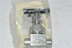 NEW SWAGELOK SS-6NKRSW6T-ID-W20 MANUAL STAINLESS NEEDLE VALVE 3/8''
