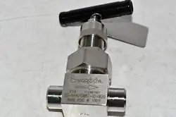 NEW SWAGELOK SS-6NKRSW6T-ID-W20 MANUAL SS NEEDLE VALVE 3/8''