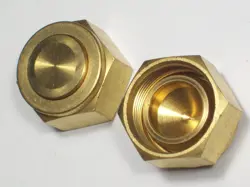 2 - SWAGELOK BRASS TUBE PLUG FITTING, 3/4