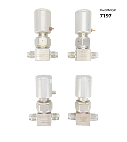SWAGELOK SS-BNVCR4-P-C STAINLESS STEEL VALVE, LOT OF 4 *USED WORKING