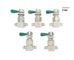SWAGELOK SS-DLVCR4 STAINLESS STEEL VALVE, LOT OF 5 *USED WORKING