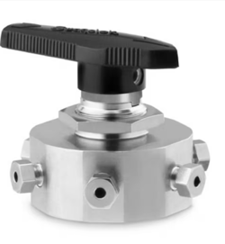 SWAGELOK SS-43Y6FS2 1-PIECE 40 SERIES 6-WAY BALL VALVE 1/8