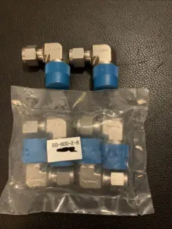 SWAGELOK SS-600-2-8 NEW 6 PCS MALE ELBOW 3/8 TUBE X 1/2 MALE PIPE