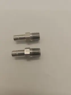LOT OF 2 SWAGELOK TUBE FITTING, MALE TUBE ADAPTER, 3/8 TUBE OD X 1/4 MALE NPT